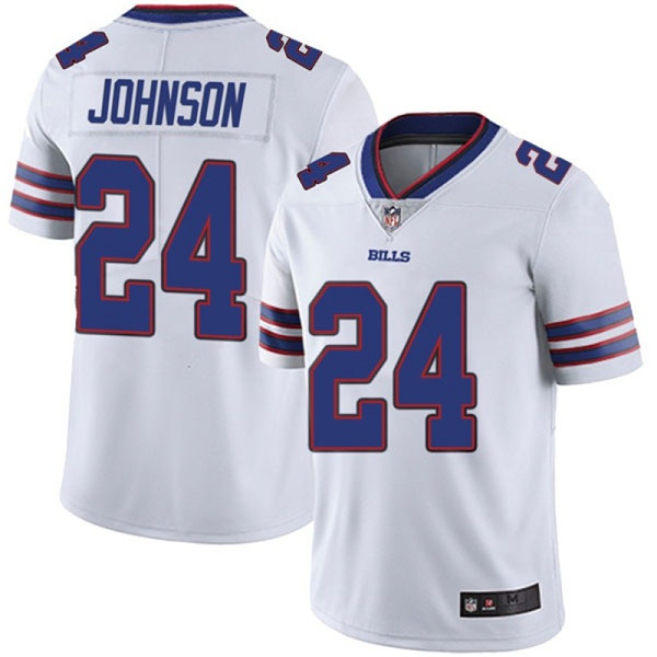 Men's Buffalo Bills #24 Taron Johnson White NFL Vapor Untouchable Limited Stitched Jersey Men's Buffalo Bills #24 Taron Johnson White NFL Vapor Untouchable Limited Stitched Jersey